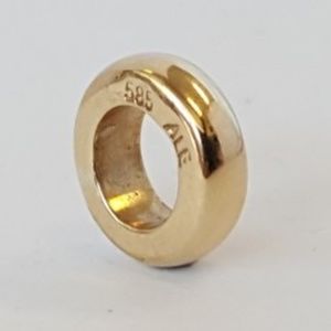 Genuine Pandora Retired 14K Gold Smooth Spacer